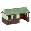 Narrow Gauge (OO9) Corrugated Platform Shelter and Office Chocolate