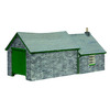 Narrow Gauge (OO9) Stone Shed and Store Green