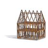 Half-timbered house shell