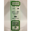 Strips 14” (35 cm) Length - Opaque White Polystyrene .015 x .060 0.38 x 1.5mm
