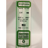 Strips 14” (35 cm) Length - Opaque White Polystyrene .015 x .080 0.38 x 2.0mm