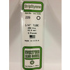 Round Tubing (Telescoping) 14” (35 cm) Length - Opaque White Polystyrene .250 (1/4) 6mm