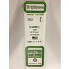 Channels 14” (35 cm) Length Opaque White Polystyrene 0.1 2.5mm