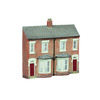 Low Relief Front Terraced Houses - Red