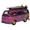 VW Bay Windows Minibus/Surfboards Flower Power