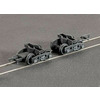 PR. GWR Plate Wagon Bogies, (Spoked Wheels)(Was Ratio 126)