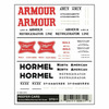 HO Reefer Cars - Armour/Miller/Hormel